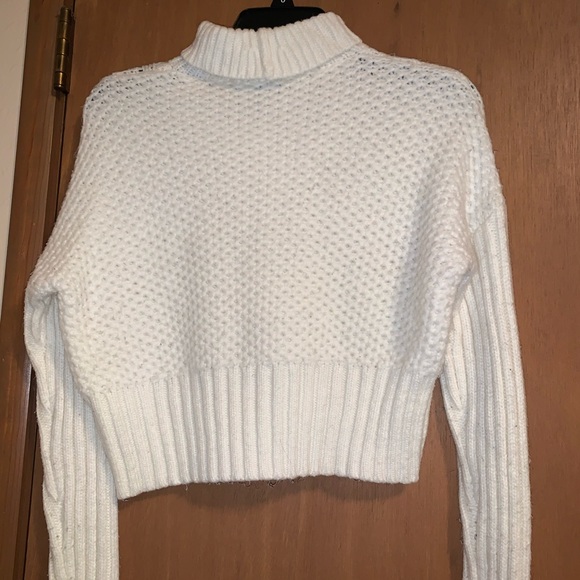 Express white turtleneck knit sweater - Picture 2 of 3